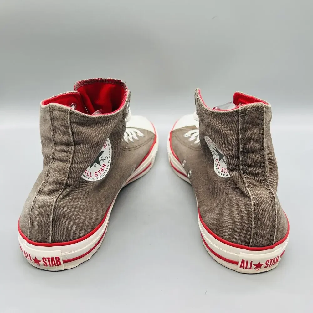 Converse Shoes Mens 12 Brown Canvas Chuck Taylor All Star High Top Sneakers